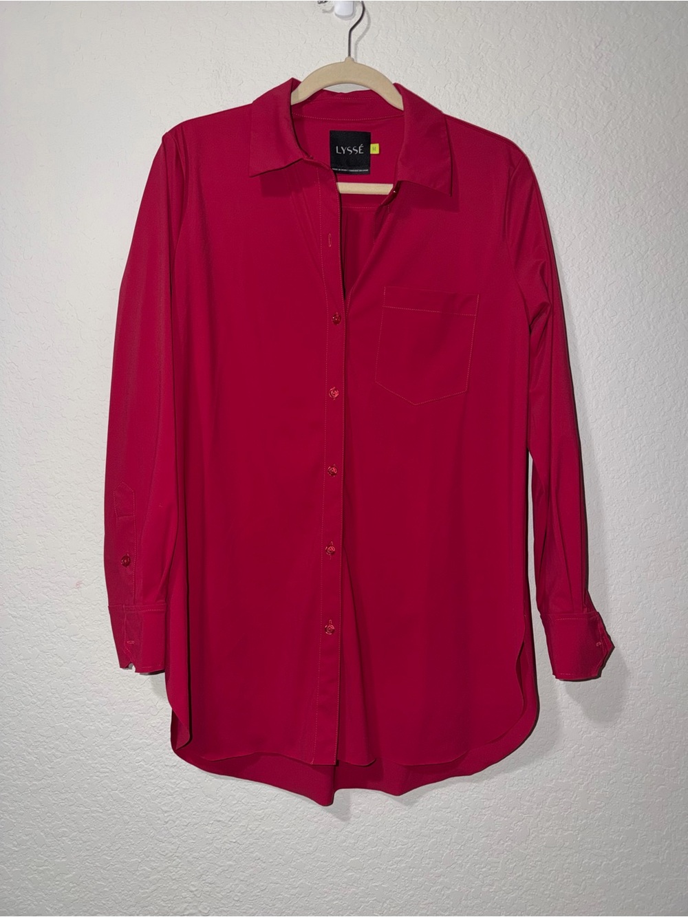 Lysse Red Button-Down Shirt